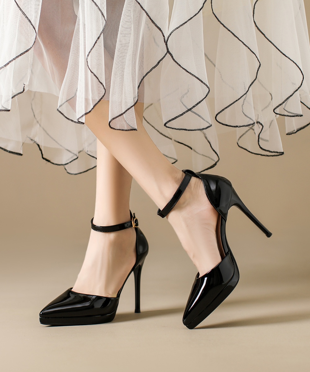 Pointed shoes fine-root high-heeled shoes