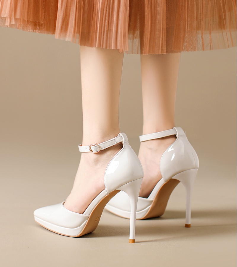 Pointed shoes fine-root high-heeled shoes