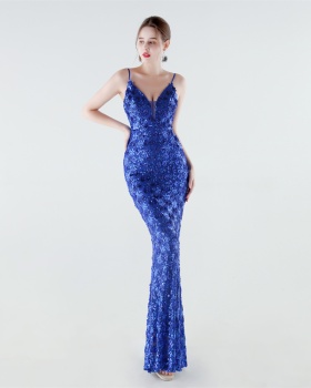 Slim sequins mermaid evening dress