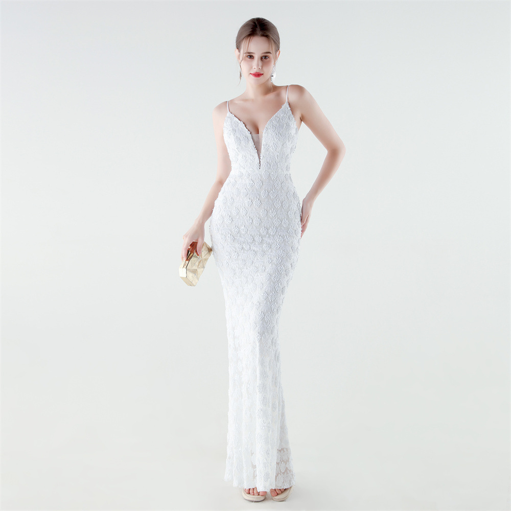 Slim sequins mermaid evening dress