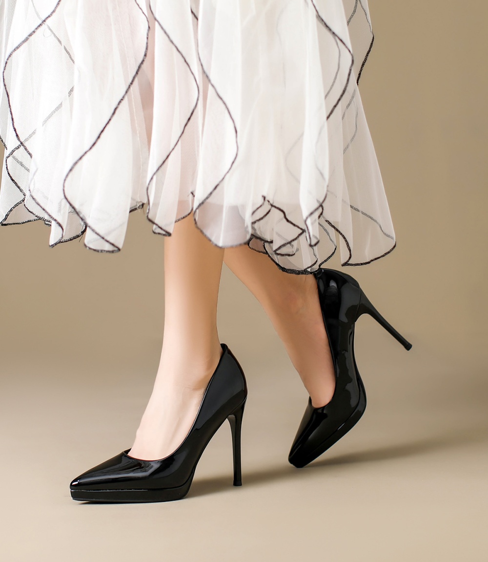 France style fine-root pointed shoes