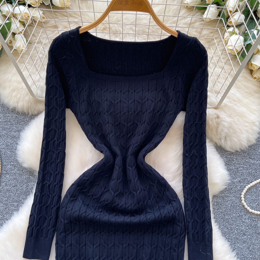 Twist pattern dress elasticity T-back for women