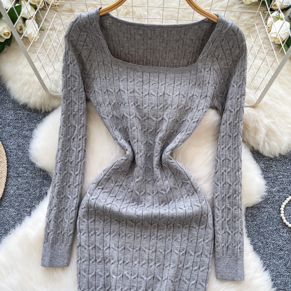 Twist pattern dress elasticity T-back for women