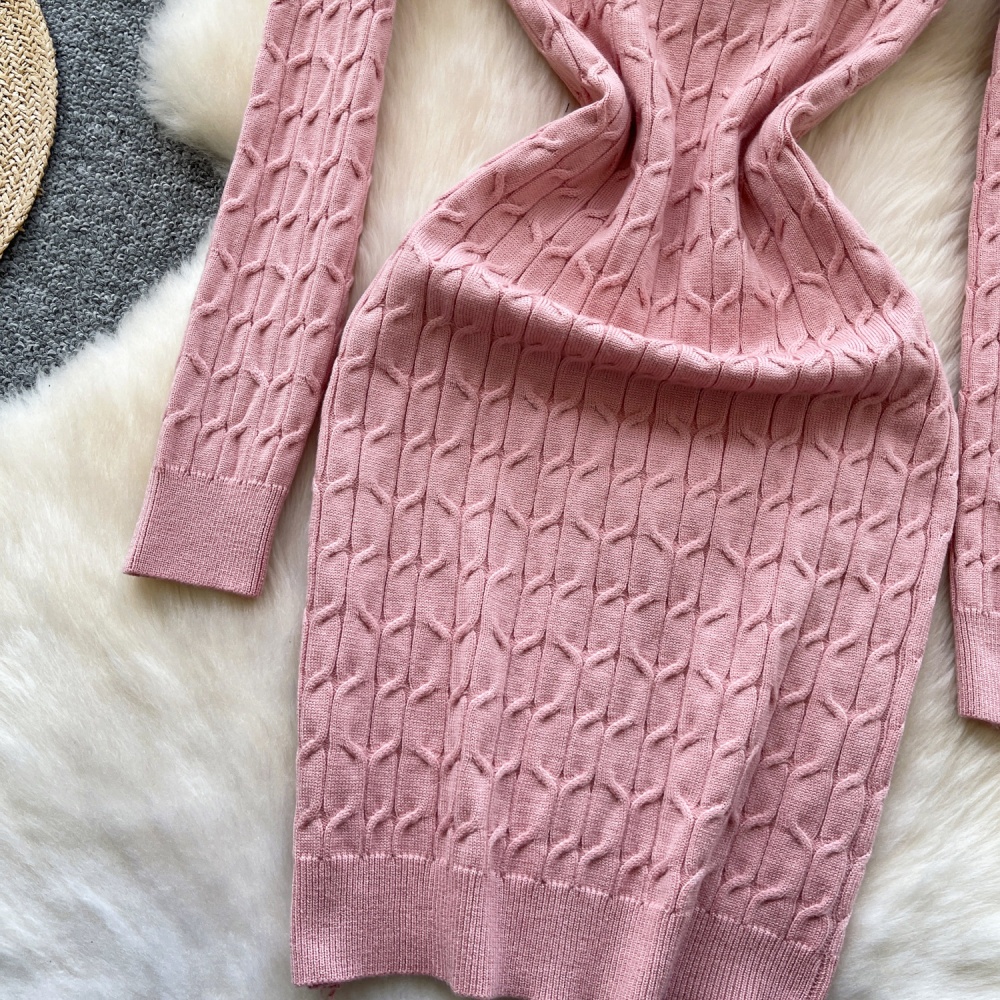 Twist pattern dress elasticity T-back for women