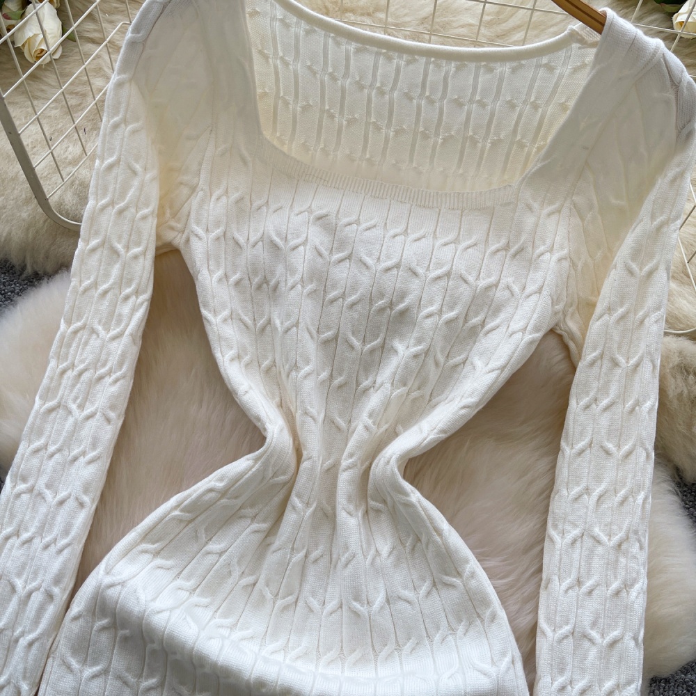 Twist pattern dress elasticity T-back for women