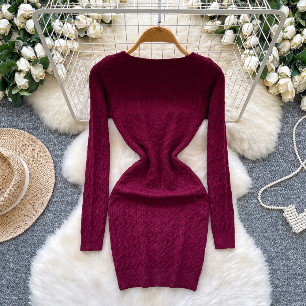 Twist pattern dress elasticity T-back for women