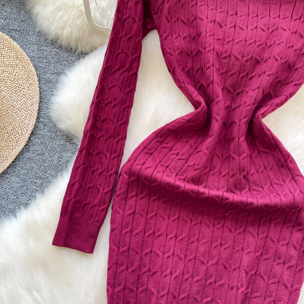 Twist pattern dress elasticity T-back for women