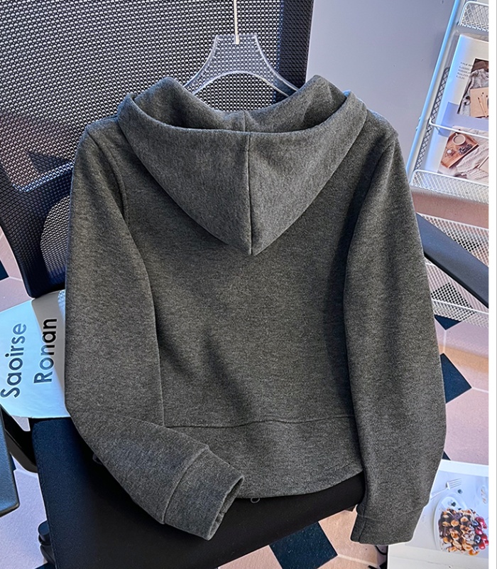 Splice hooded jacket pocket autumn and winter hoodie