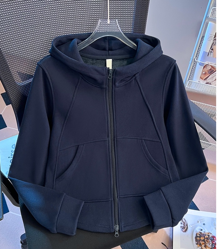 Splice hooded jacket pocket autumn and winter hoodie