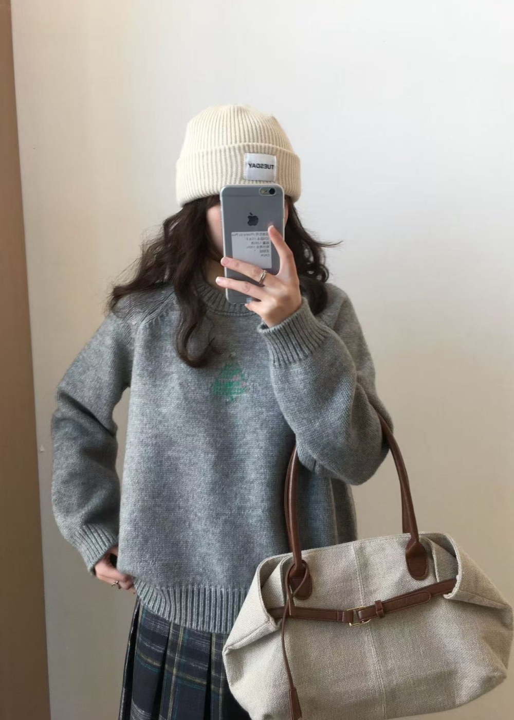 Jacquard loose sweater show young all-match tops for women