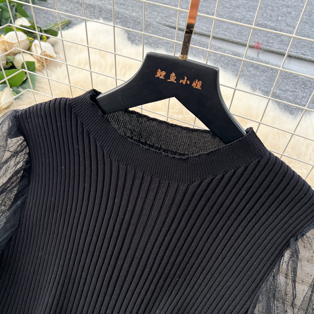 Light luxury France style dress gauze long dress