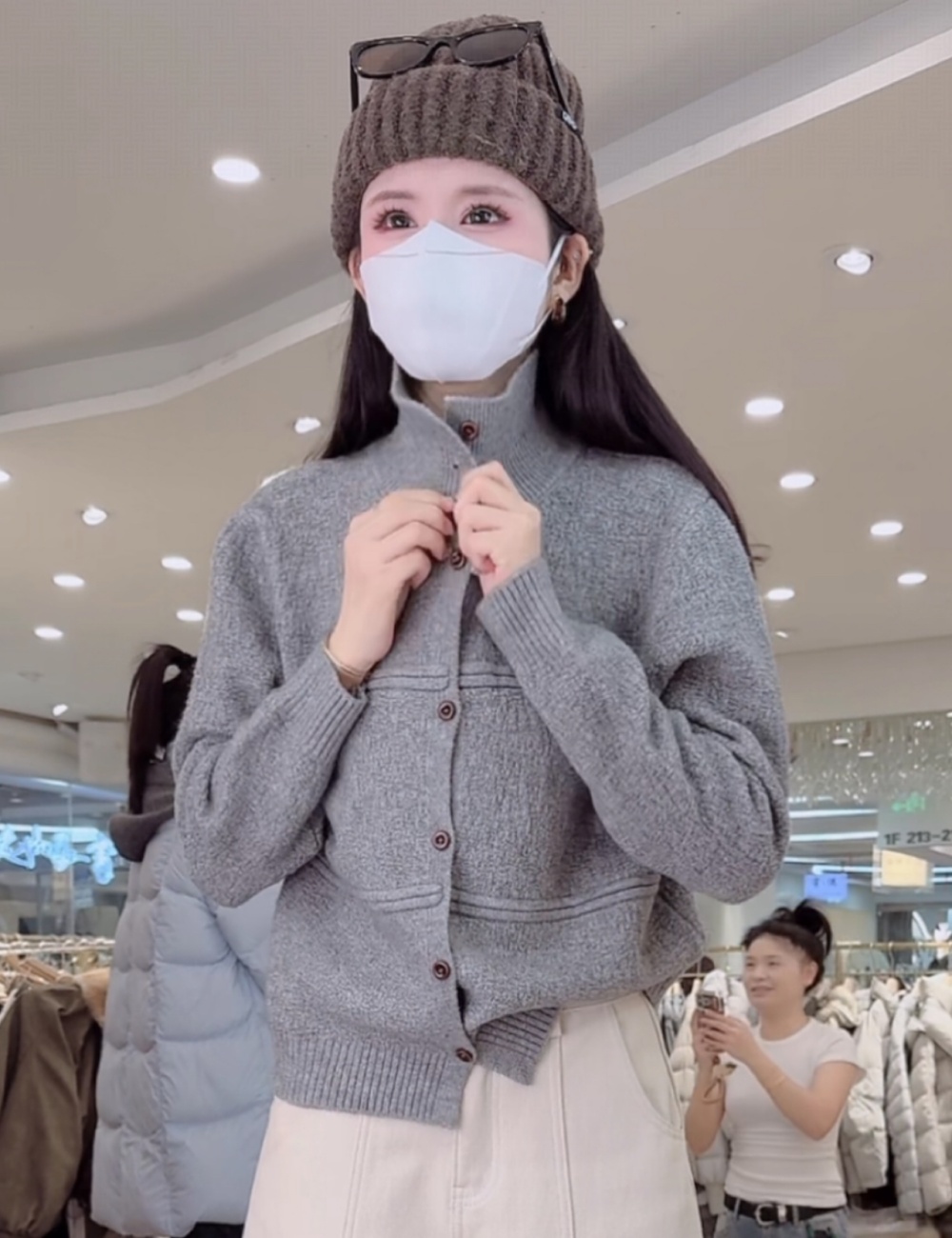 Casual lazy cardigan knitted sweater for women