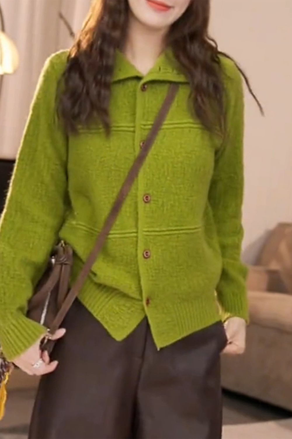 Casual lazy cardigan knitted sweater for women