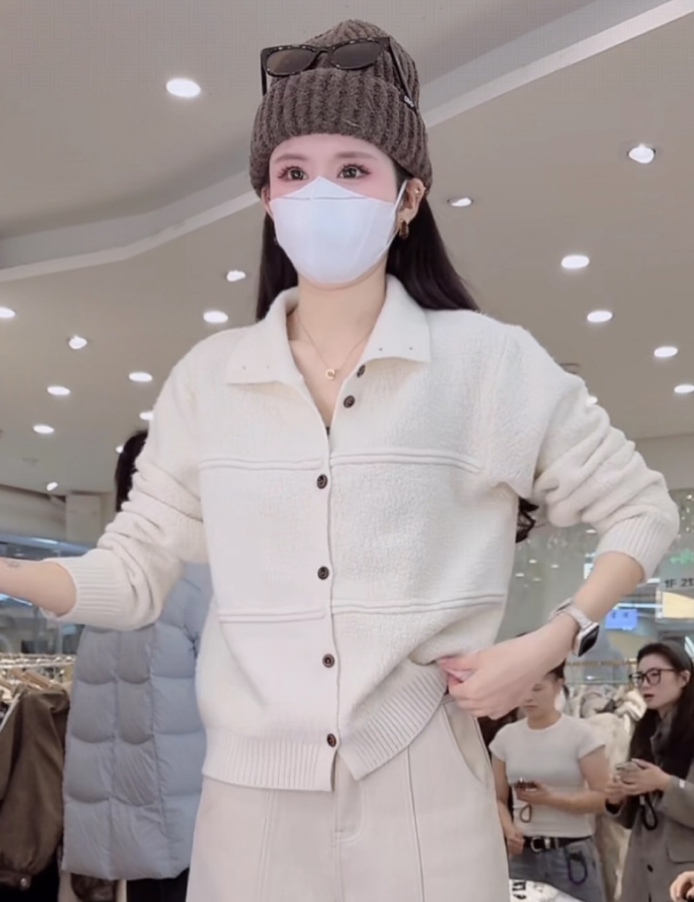 Casual lazy cardigan knitted sweater for women