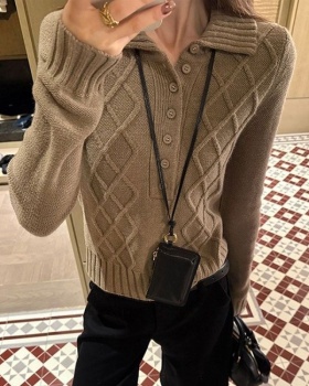 Korean style slim tops autumn and winter college style sweater