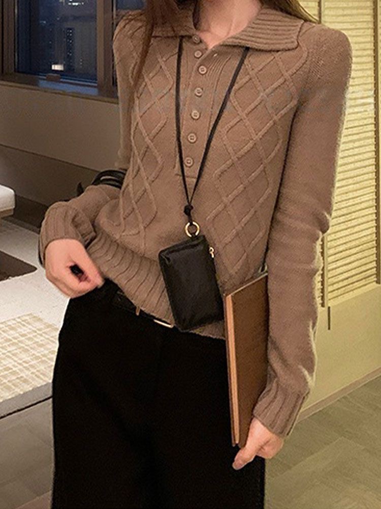 Korean style slim tops autumn and winter college style sweater