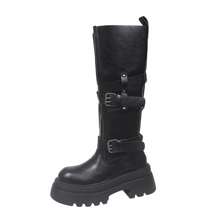 Lady thick crust thigh boots Casual fashion boots