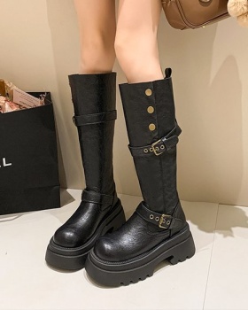 Fashion thick crust thigh boots France style boots