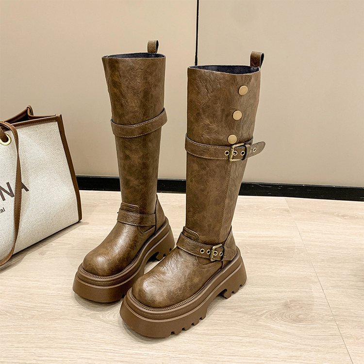 Fashion thick crust thigh boots France style boots