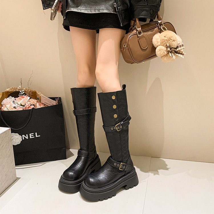 Fashion thick crust thigh boots France style boots