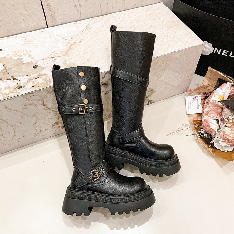 Fashion thick crust thigh boots France style boots