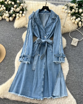 Bandage denim business suit fashion dress for women