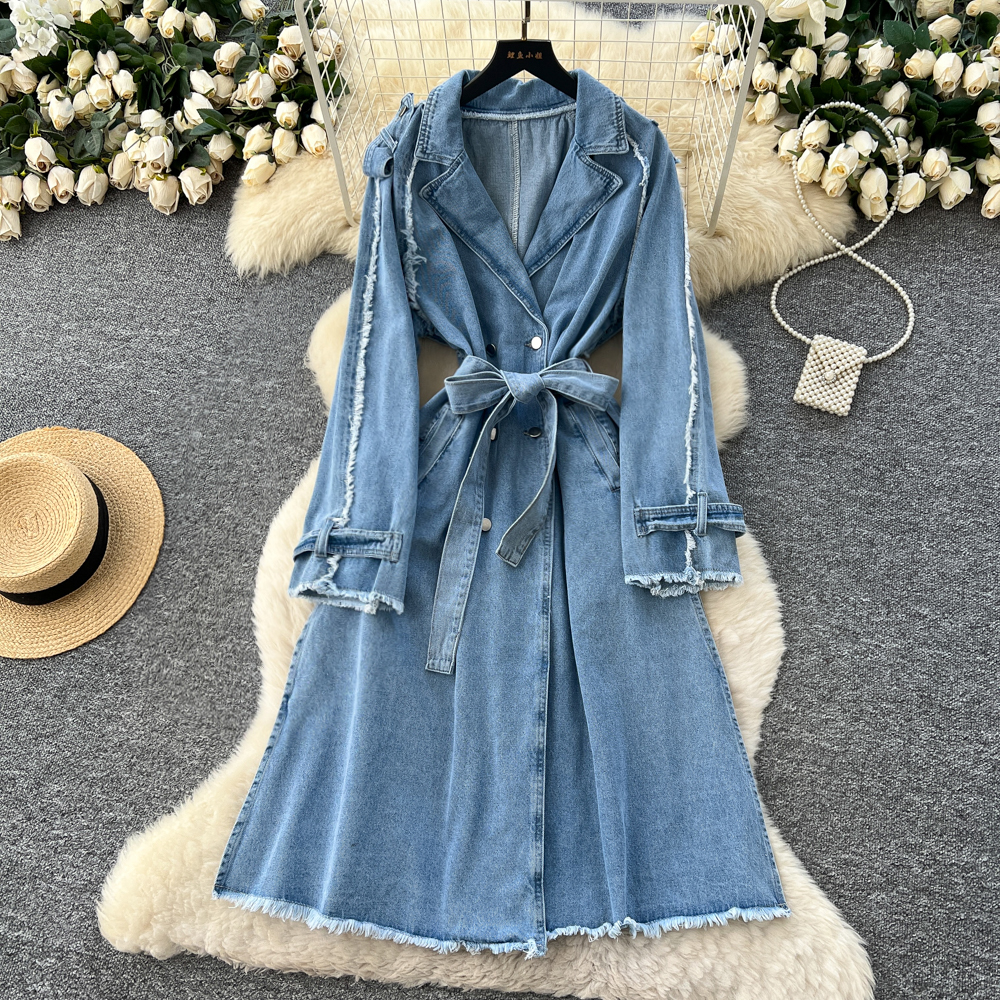 Bandage denim business suit fashion dress for women