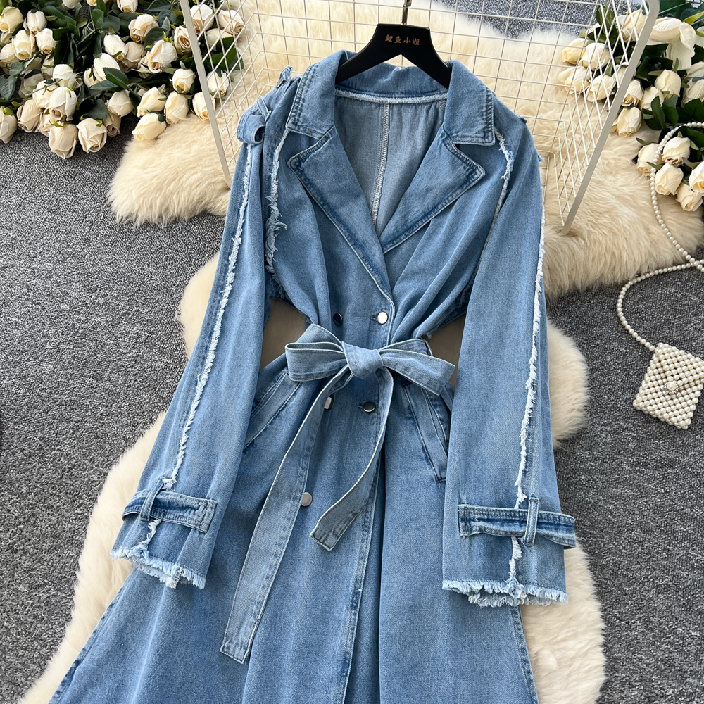 Bandage denim business suit fashion dress for women