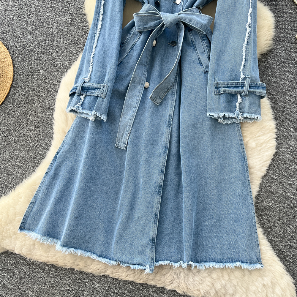 Bandage denim business suit fashion dress for women