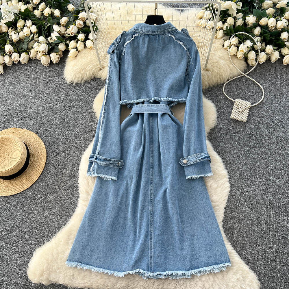 Bandage denim business suit fashion dress for women