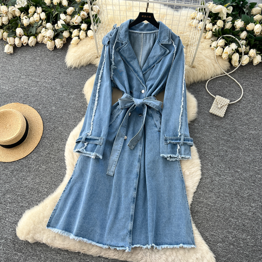 Bandage denim business suit fashion dress for women