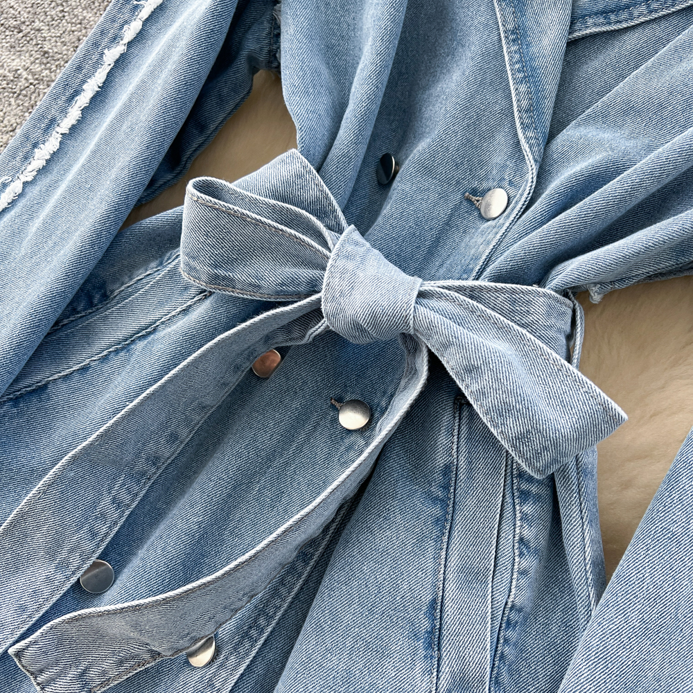 Bandage denim business suit fashion dress for women