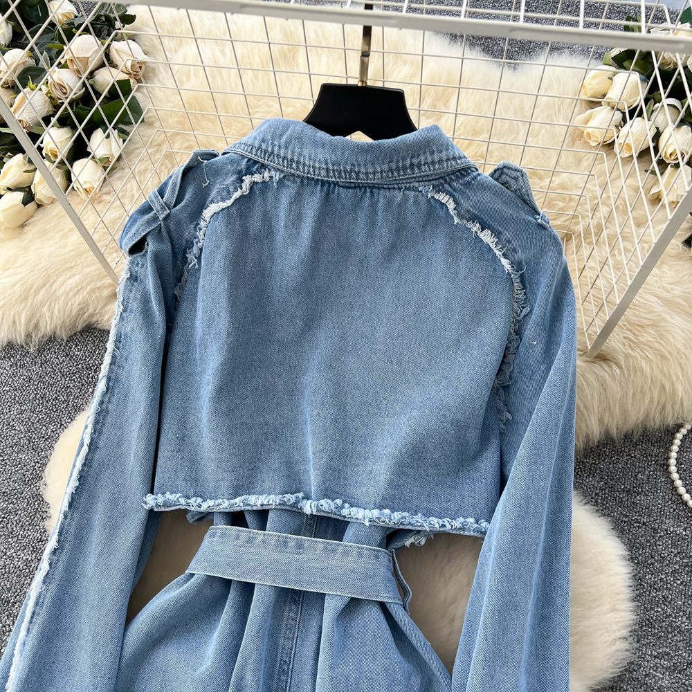 Bandage denim business suit fashion dress for women