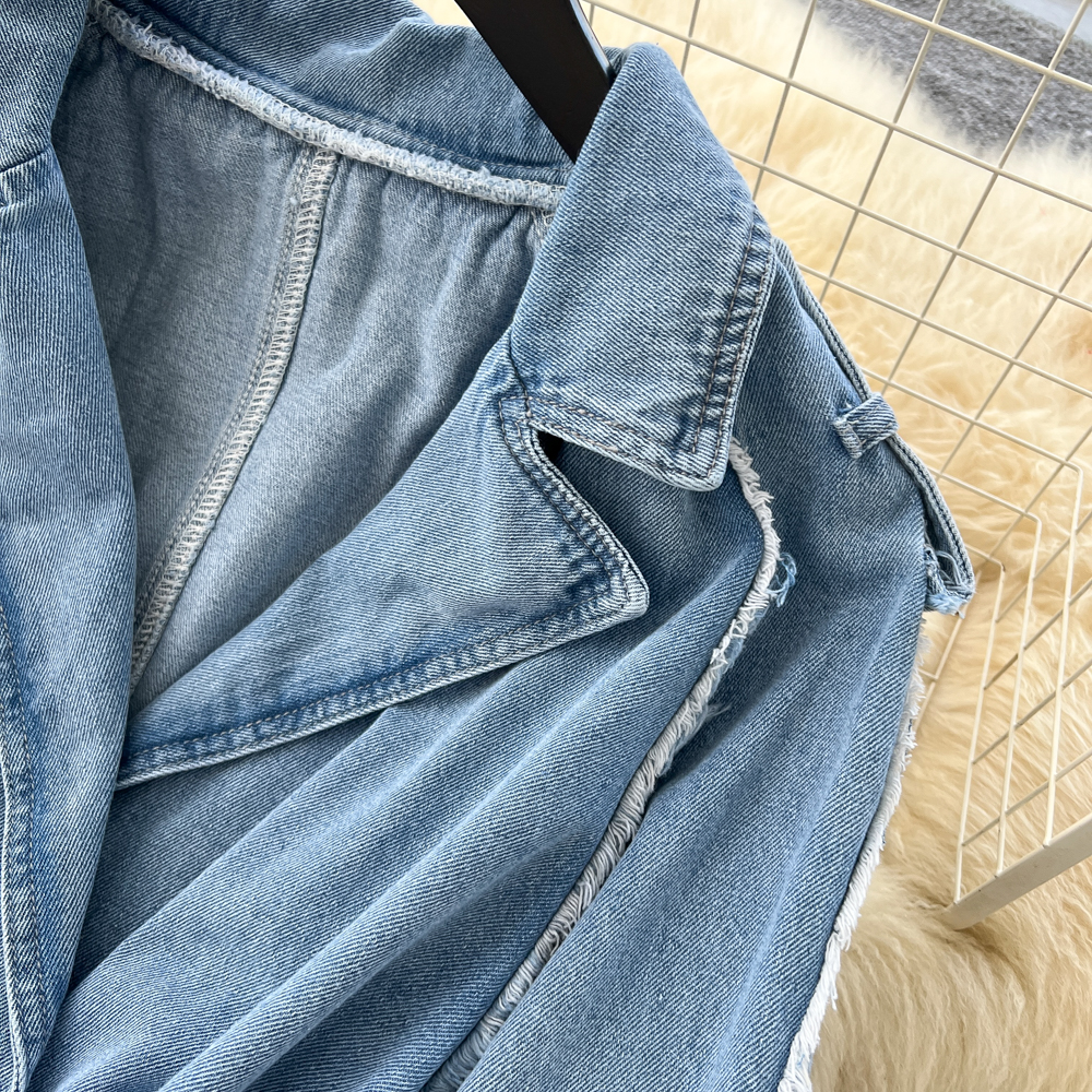 Bandage denim business suit fashion dress for women