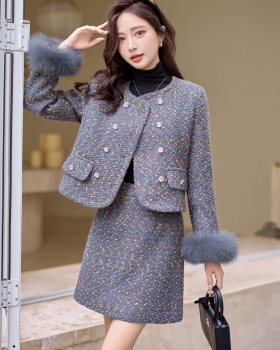 Ladies temperament skirt chanelstyle short skirt a set