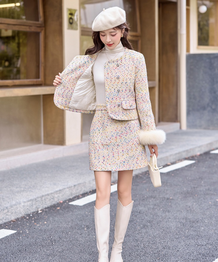 Ladies temperament skirt chanelstyle short skirt a set