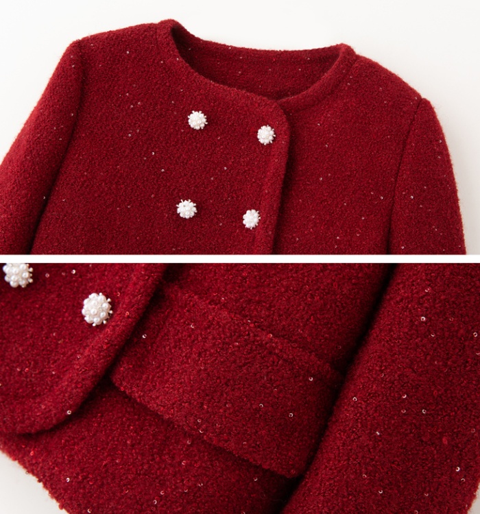 Chanelstyle down coat winter skirt 2pcs set for women