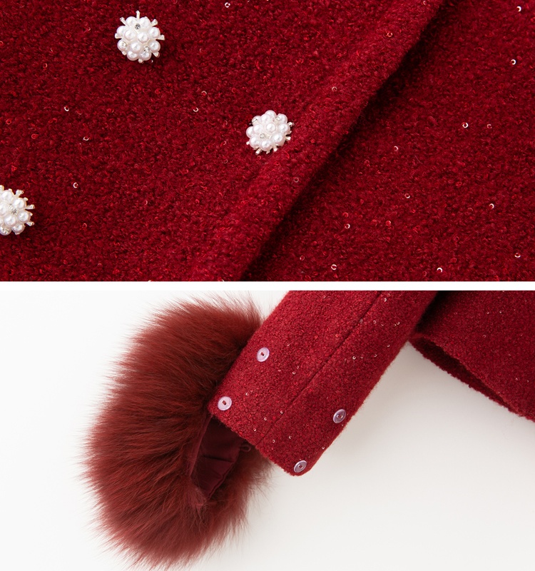 Chanelstyle down coat winter skirt 2pcs set for women