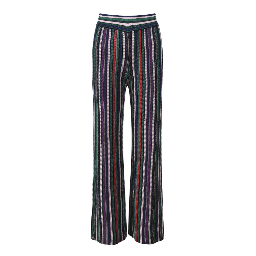 Autumn and winter slim wide leg pants temperament tops a set