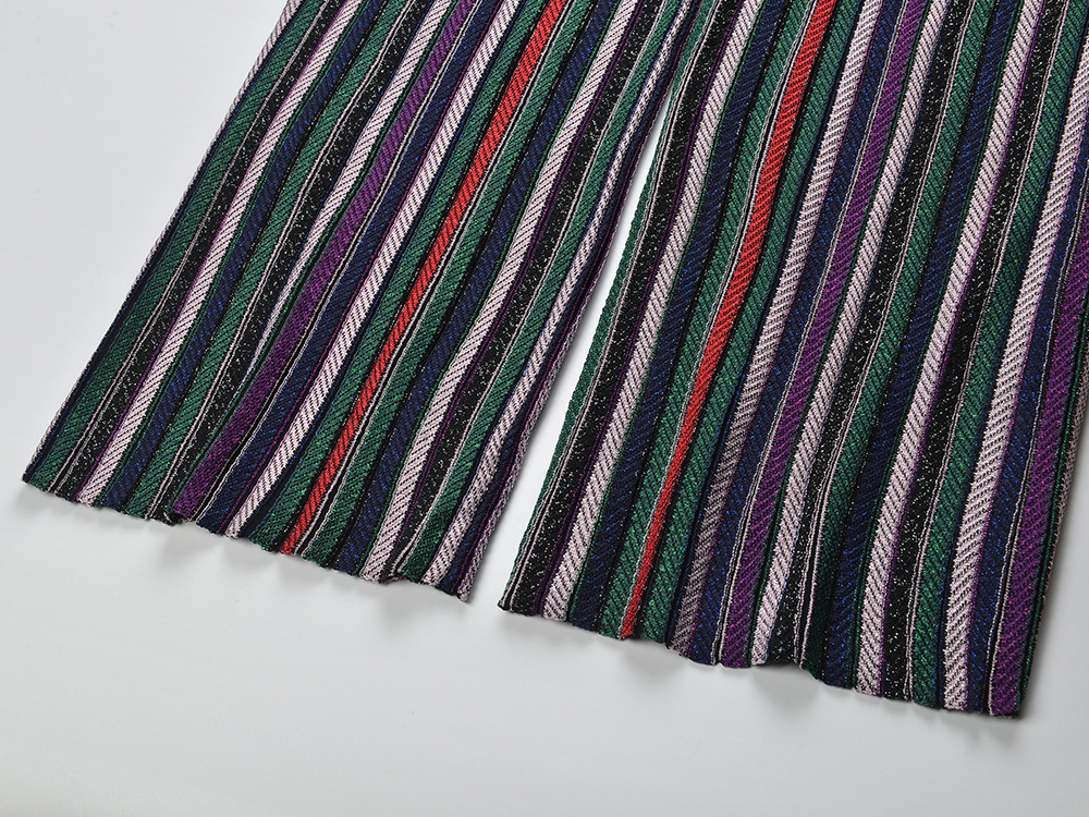 Autumn and winter slim wide leg pants temperament tops a set