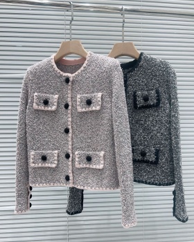 Autumn and winter chanelstyle coat commuting cardigan