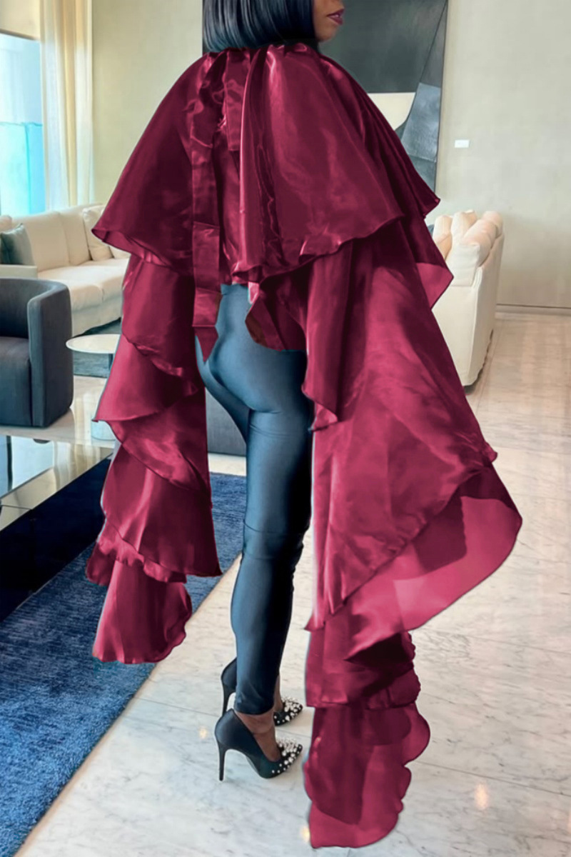 Pullover Casual sexy smock satin loose cloak