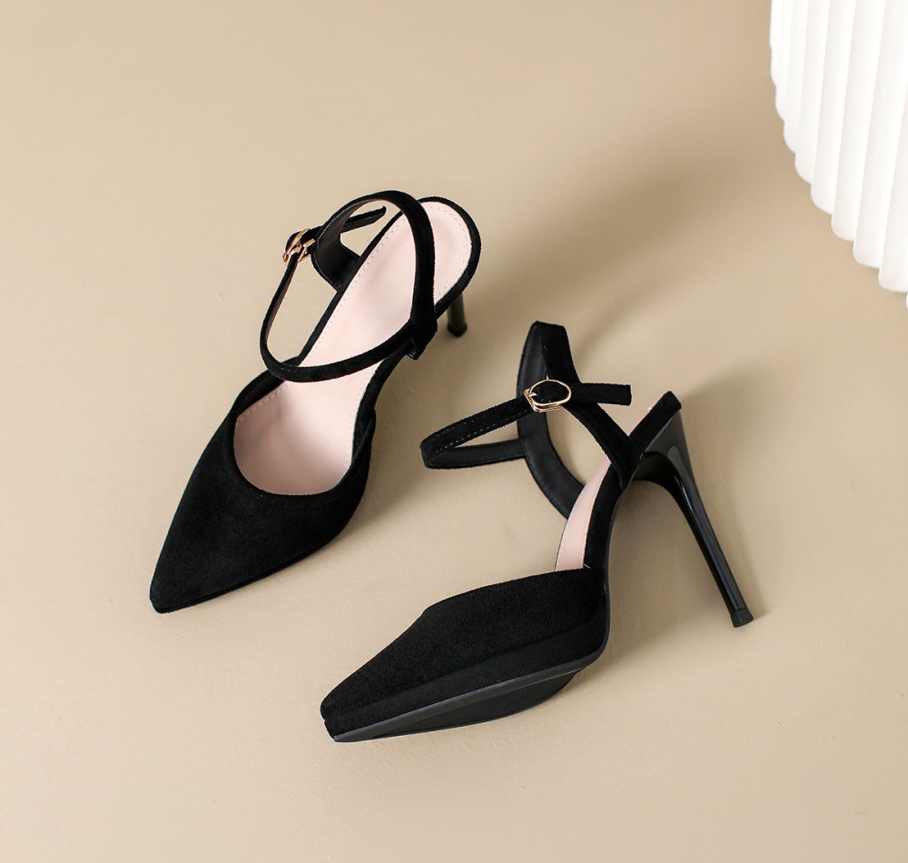 Pointed broadcloth high-heeled shoes fashion shoes for women