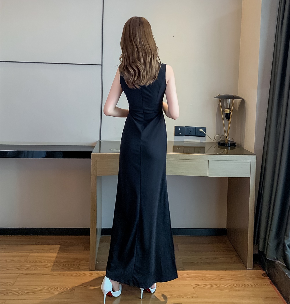 Embroidery package hip evening dress ladies dress