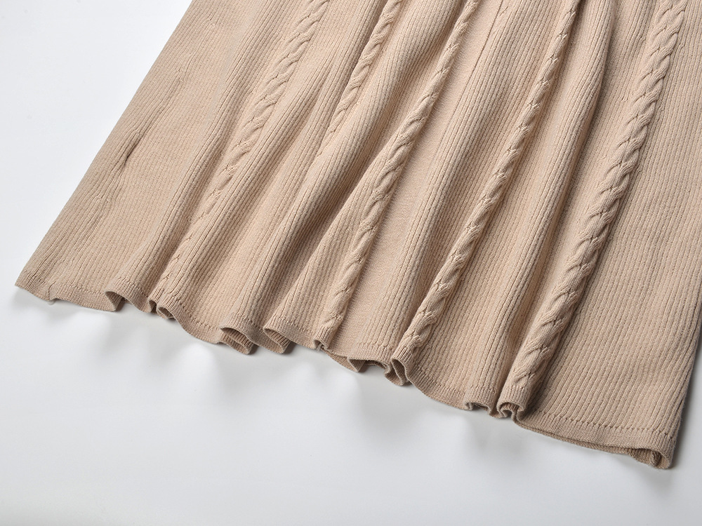 Long slim temperament long sleeve single-breasted dress