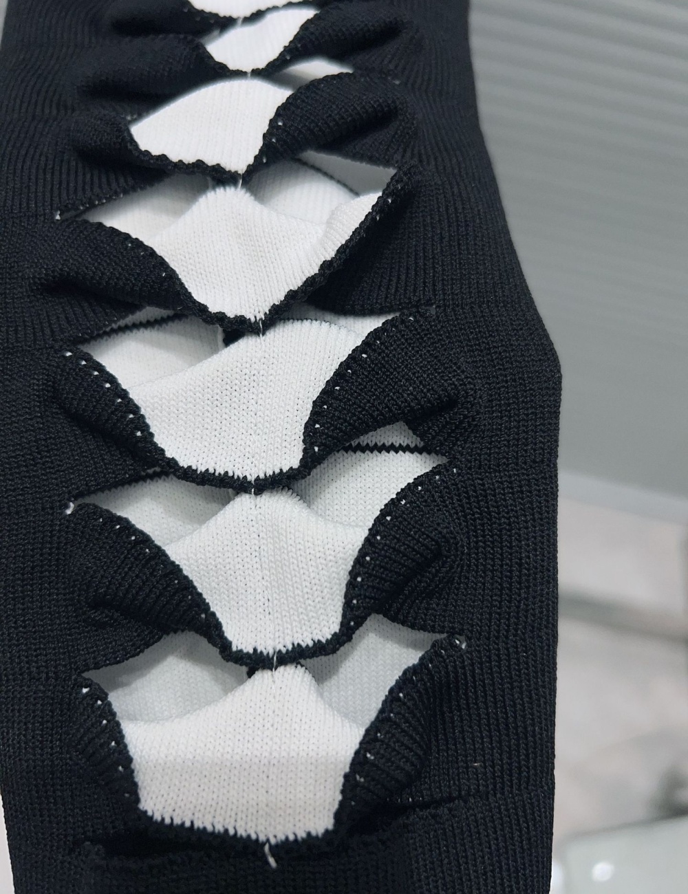 Metal buckles cardigan mixed colors coat for women