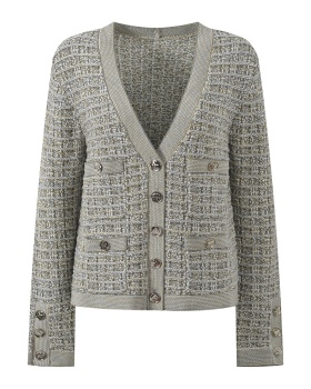 Fashion V-neck coat all-match autumn and winter cardigan