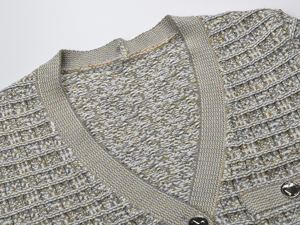 Fashion V-neck coat all-match autumn and winter cardigan