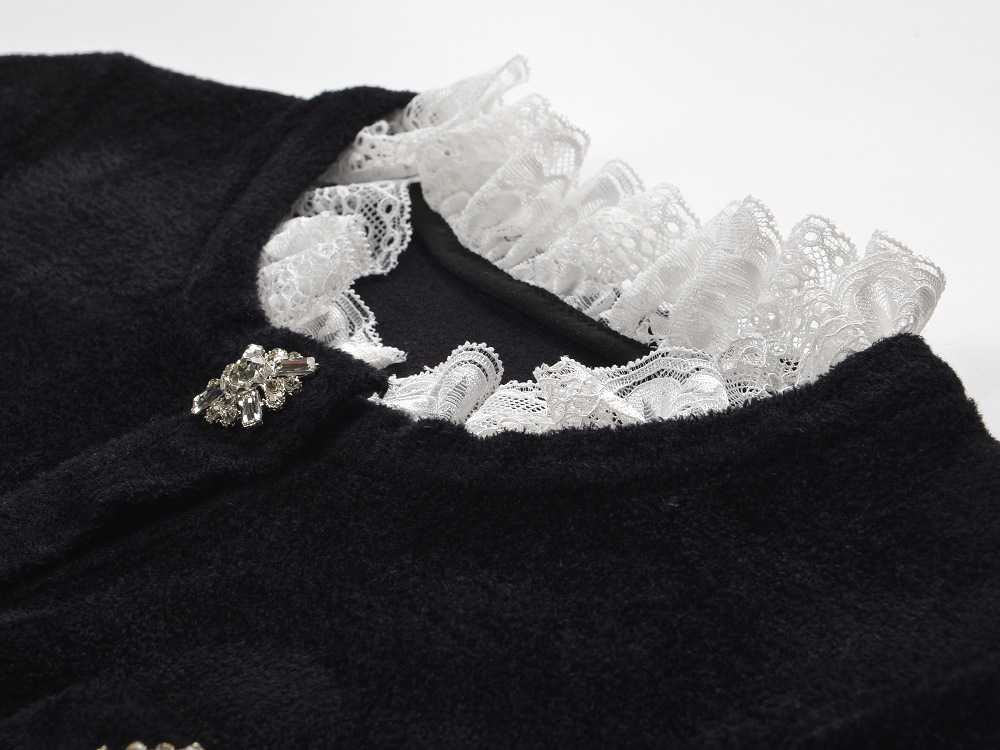 Buckle slim black tops temperament diamond belt