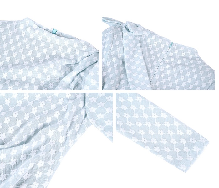 Plaid temperament ladies bow autumn and winter dress